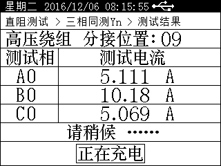 直流电阻测试仪三相Yn测量接线